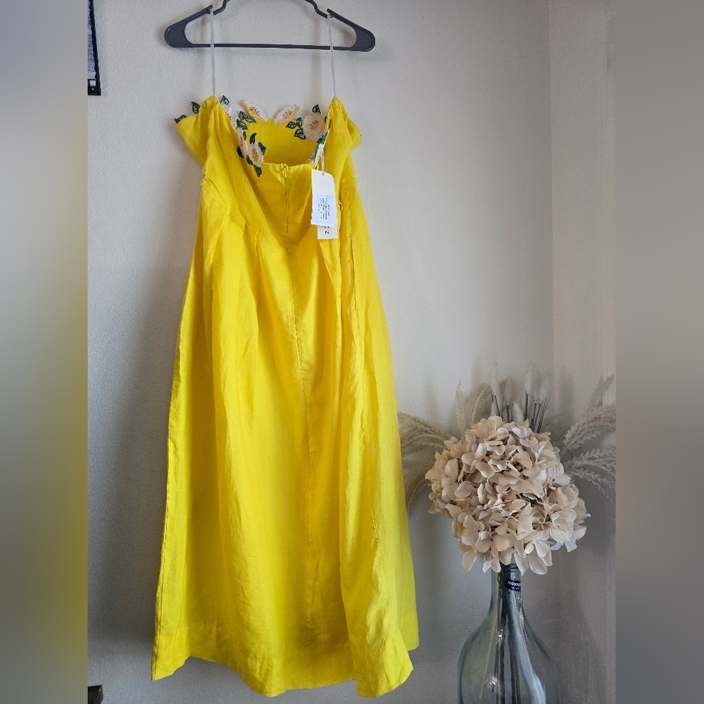 Fanm Mon Citron White Full Bloom Rose Embroidered Size XL - Picture 11 of 16